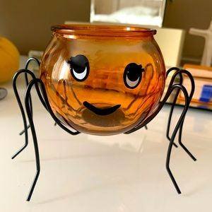 NEW Halloween pumpkin candle holder